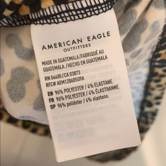 AMERICAN EAGLE CHEETAH TUBE TOP - Picture 2 of 3